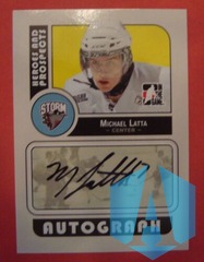 2008-09 ITG Heroes and Prospects Auto #AMLA Michael Latta